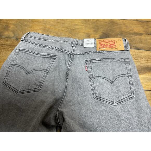Levi's 501 150th Anniversary Button Fly 100% Cotton Gray Denim Jeans 33x32 NWT - Picture 6 of 10